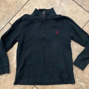 Polo 1/4 zip navy boys sweatshirt